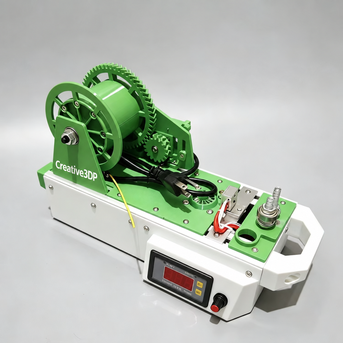 Green and white finish